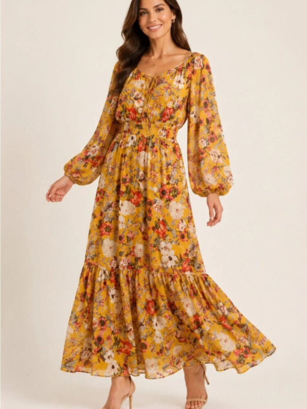 INC Size 2X Maxi Dress Fall Floral Boho Fall Wedding Guest Outfit Thanksgiving